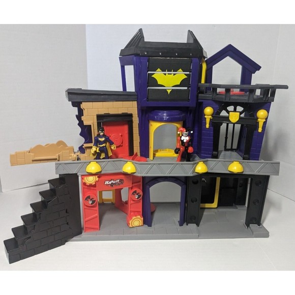 Imaginext DC Super Friends Batgirl City Joker Bank Playset 2011 w Harley Quinn - Picture 3 of 5